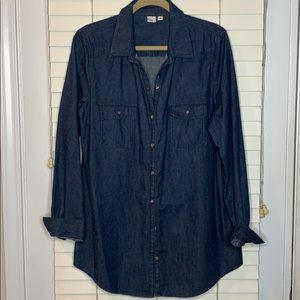 BP denim button down blouse EUC | Size XL